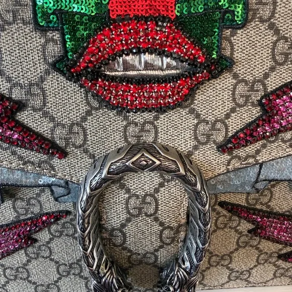 Gucci Dionysus with Lip, Lightning Bolts and Gucci Stripe down the back - Picture 3 of 14